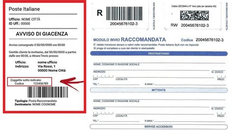 avviso di giacenza posta express codice lv|Identificare il Contenuto di una Raccomandata dal Codice.